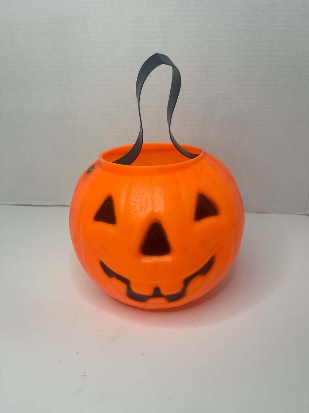 Carolina Enterprises Vintage Blow Mold Pumpkin Pail Bucket 6 Inch